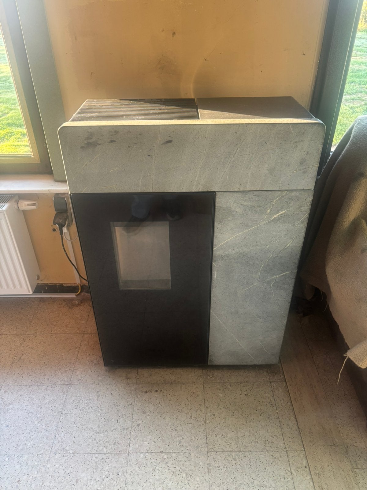 Pelletkachel rika 10 kw domo back speksteen, Ophalen, Gebruikt, Overige brandstoffen, Pelletkachel
