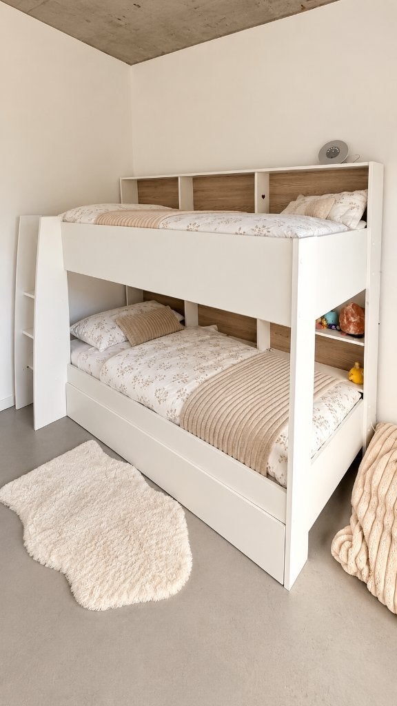 Taylor tiener stapelbed met opberglade, incl. matrassen., 210 cm, Enlèvement, Utilisé, 120 cm