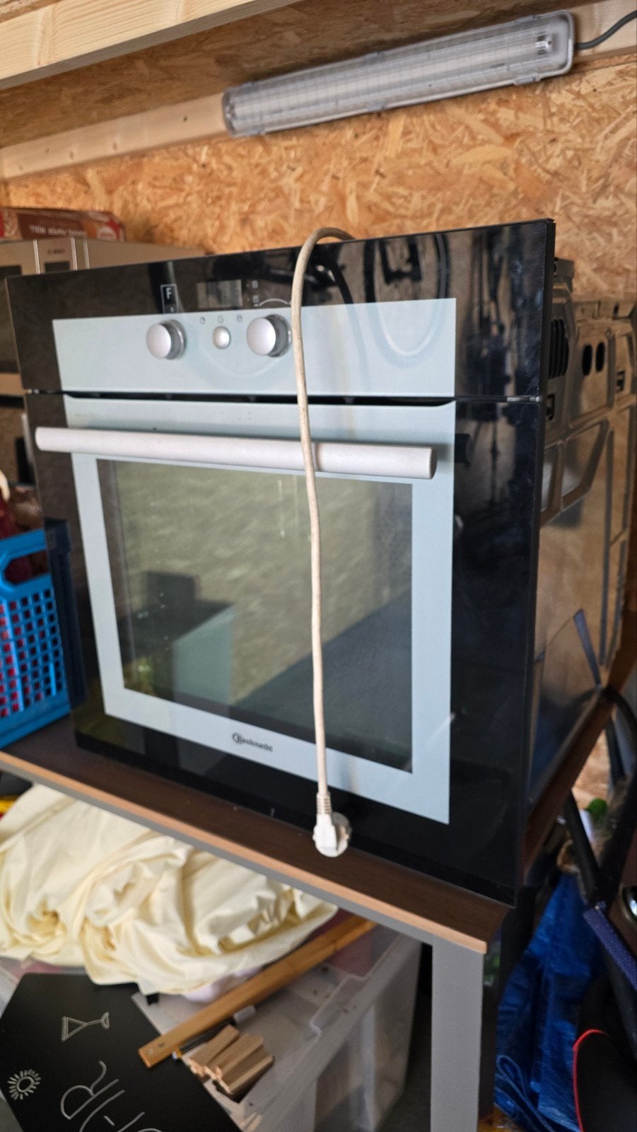 Baukecht inbouw oven warme lucht/Grill, Ophalen, Inbouw, Oven