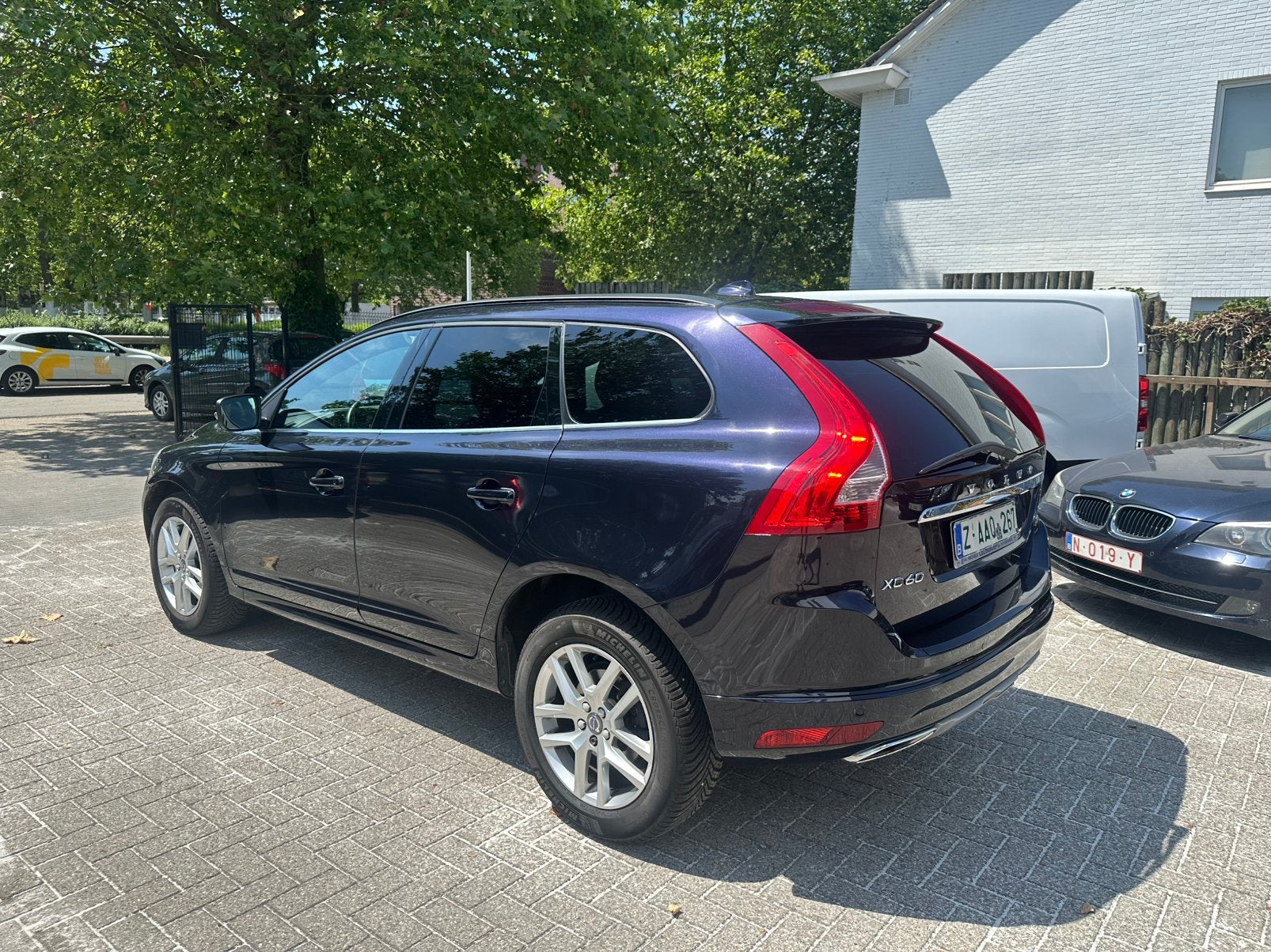 Volvo XC60 D4 190 pk, Auto's, Volvo, 1969 cc, Blauw, Leder en Stof, 124 g/km