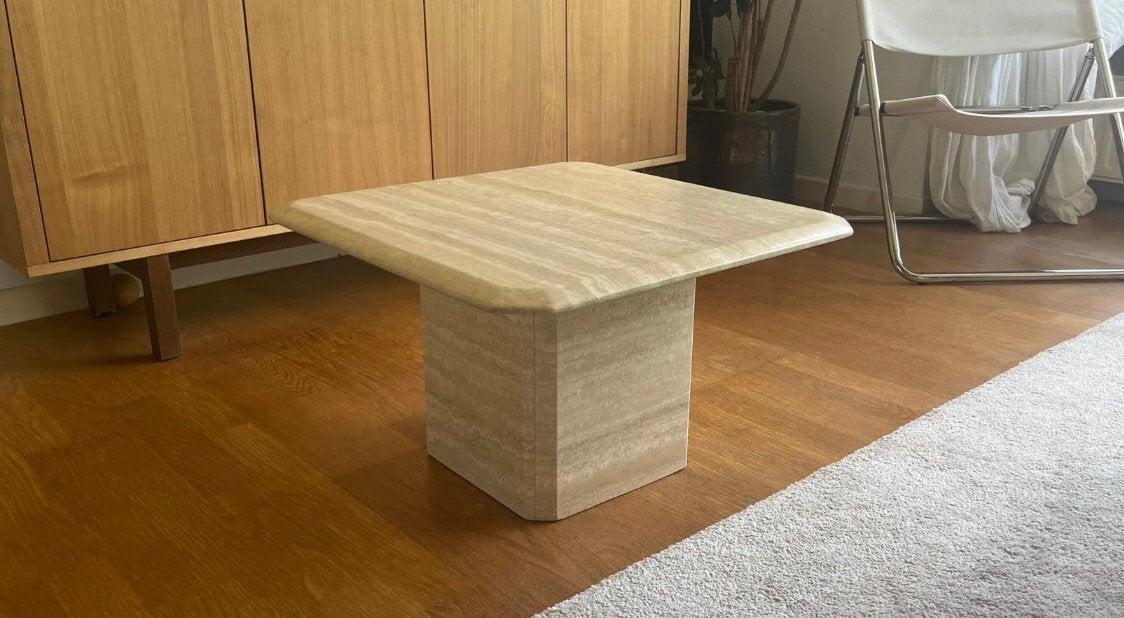 Travertijn salontafel te koop, Enlèvement