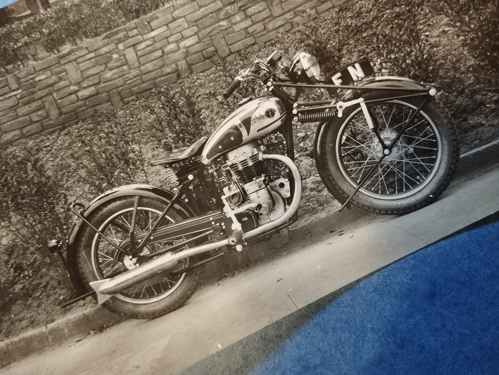 Ancienne photo d'usine de la FN 13 longue fourche, Motos, Enlèvement ou Envoi, Utilisé