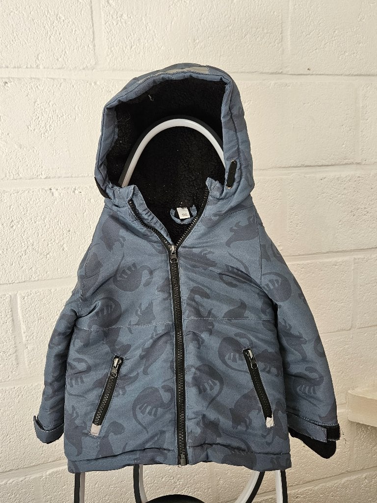 Veste chaude dessin dinosaures taille 92, Ophalen, Gebruikt, Jongen, Jas