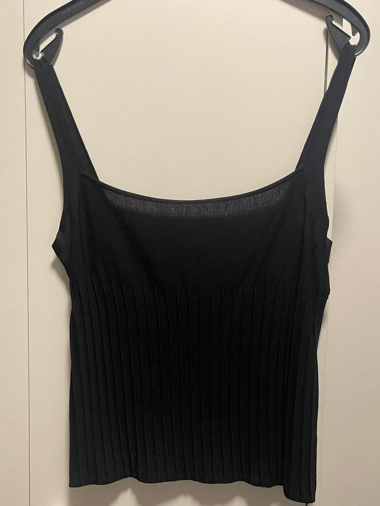 Valentino topje maat L, Kleding | Dames, Ophalen of Verzenden, Zo goed als nieuw, Maat 42/44 (L), Zwart