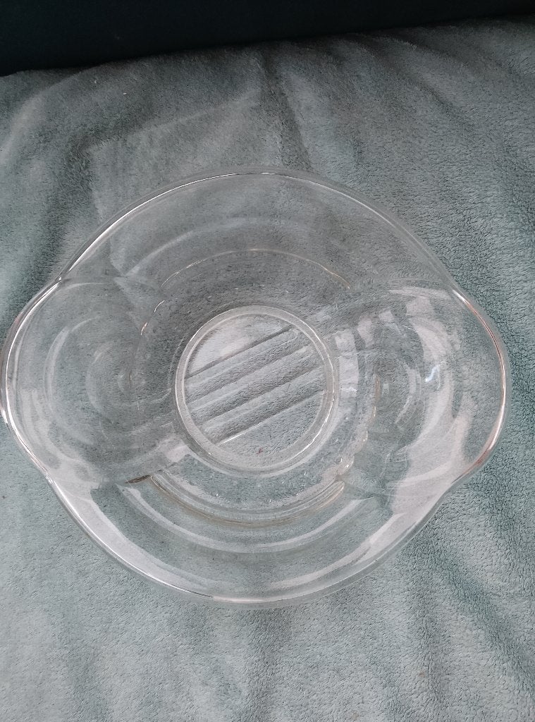 Vintage mooie glazen schaal kom coupe genre VSL Luxval, Ophalen