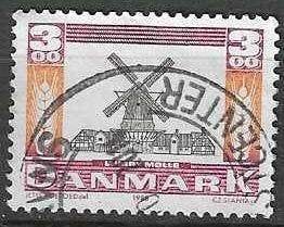 Danemark 1988 - Yvert 933 - Moulin à vent à Lumby (ST), Envoi, Danemark, Affranchi