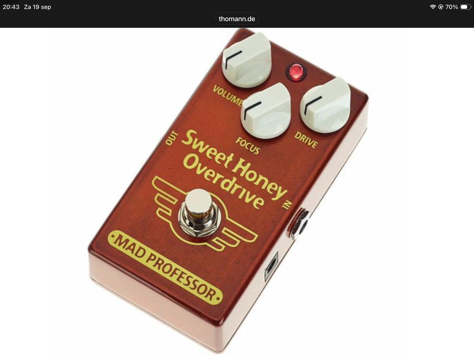 Mad Professor Sweet Honey Overdrive, Muziek en Instrumenten, Ophalen, Zo goed als nieuw