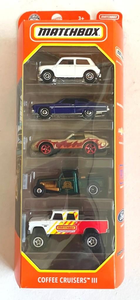 Matchbox Coffee Cruisers III 5-pack., Hobby en Vrije tijd, Modelauto's | Overige schalen, Zo goed als nieuw, Auto, Ophalen of Verzenden