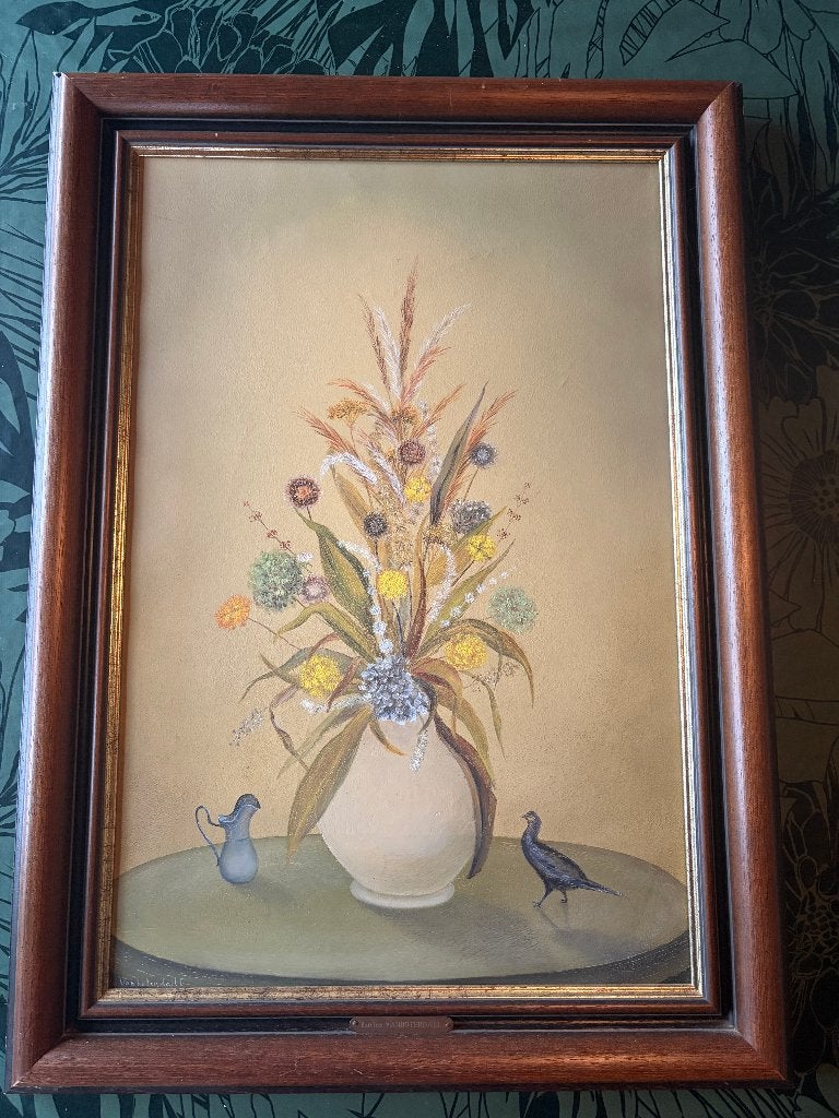 schilderij Lucien VANBOTERDAEL, Enlèvement, Fleurs, Toile