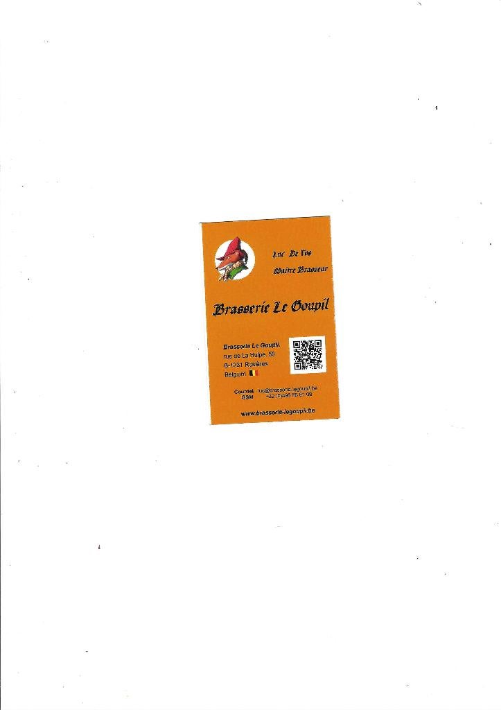 Carte de visite commerciale, Ophalen of Verzenden, Gebruikt