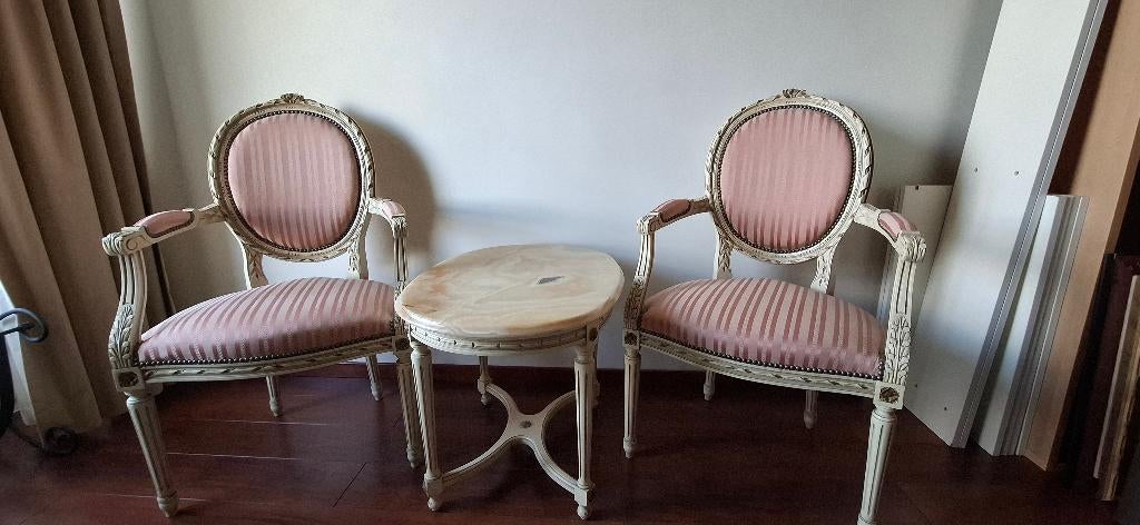 Elegante Louis XVI salonset, Antiquités & Art, Antiquités | Meubles | Chaises & Canapés, Enlèvement