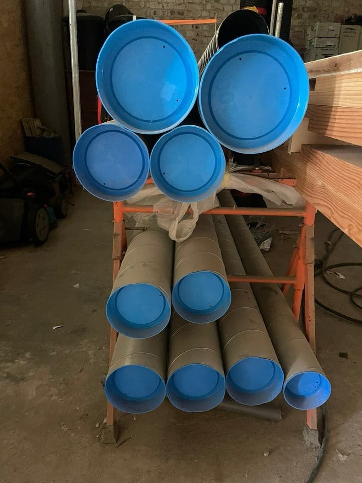 Ventilatie spiraalbuizen te koop. (Overschot verbouwing), Ophalen, Nieuw