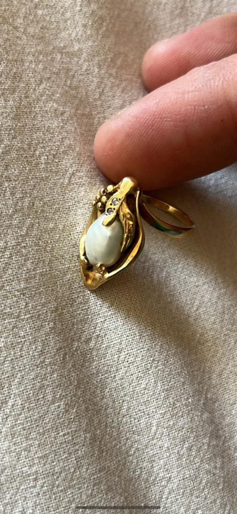 Bague 18k, Bijoux, Sacs & Beauté, Bagues, Or, Comme neuf, Or, Enlèvement