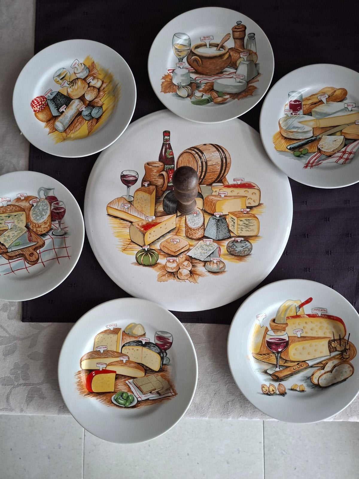 vintage Frans kaasservies, Antiek en Kunst, Ophalen
