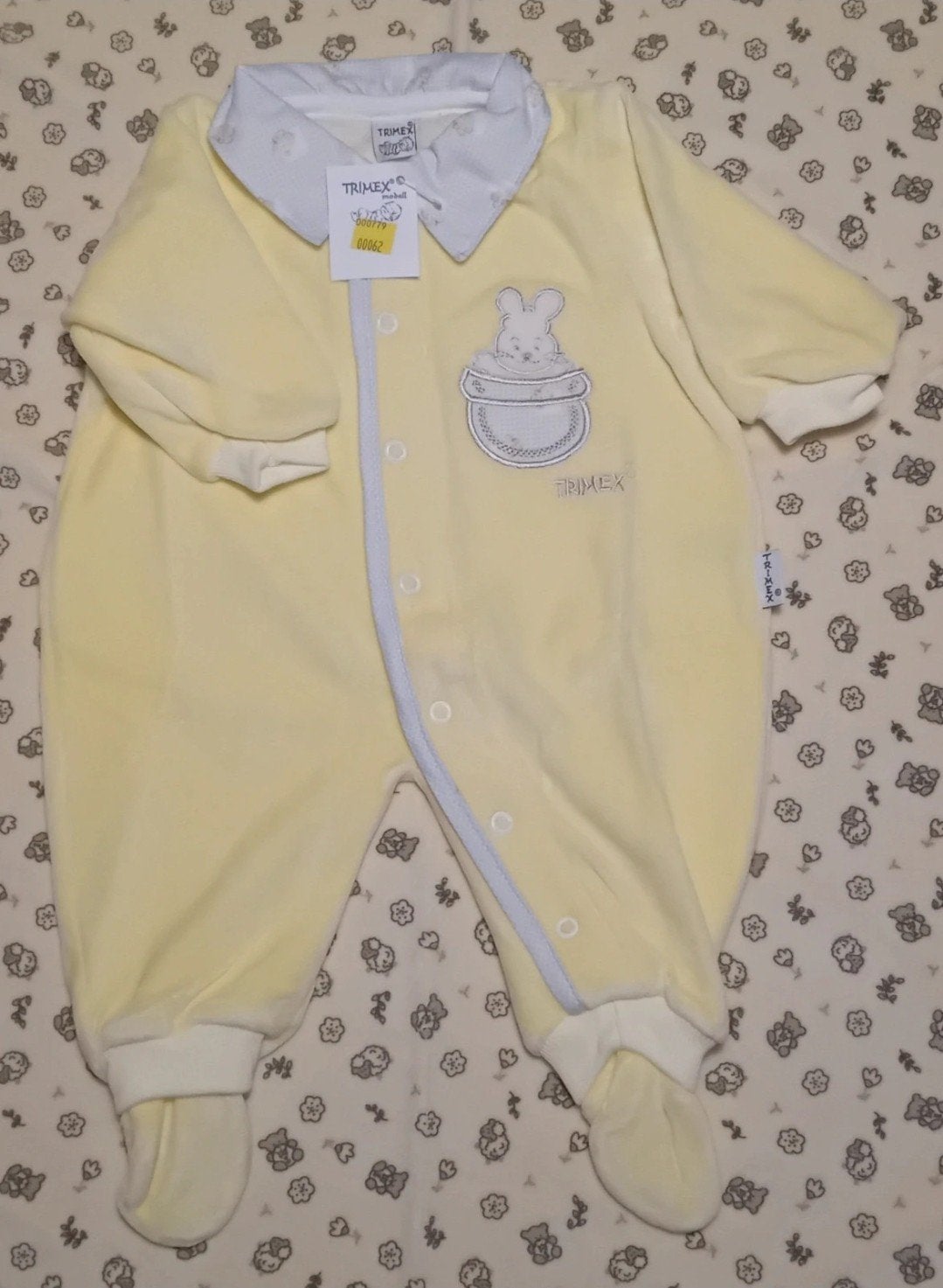 Jolie barboteuse jaune pour bébé de Pâques, Enlèvement ou Envoi