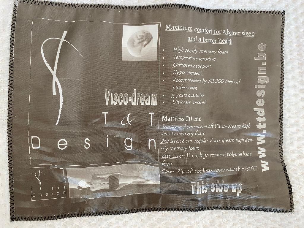 matras visco dream, Ophalen, Gebruikt, Tweepersoons, Matras