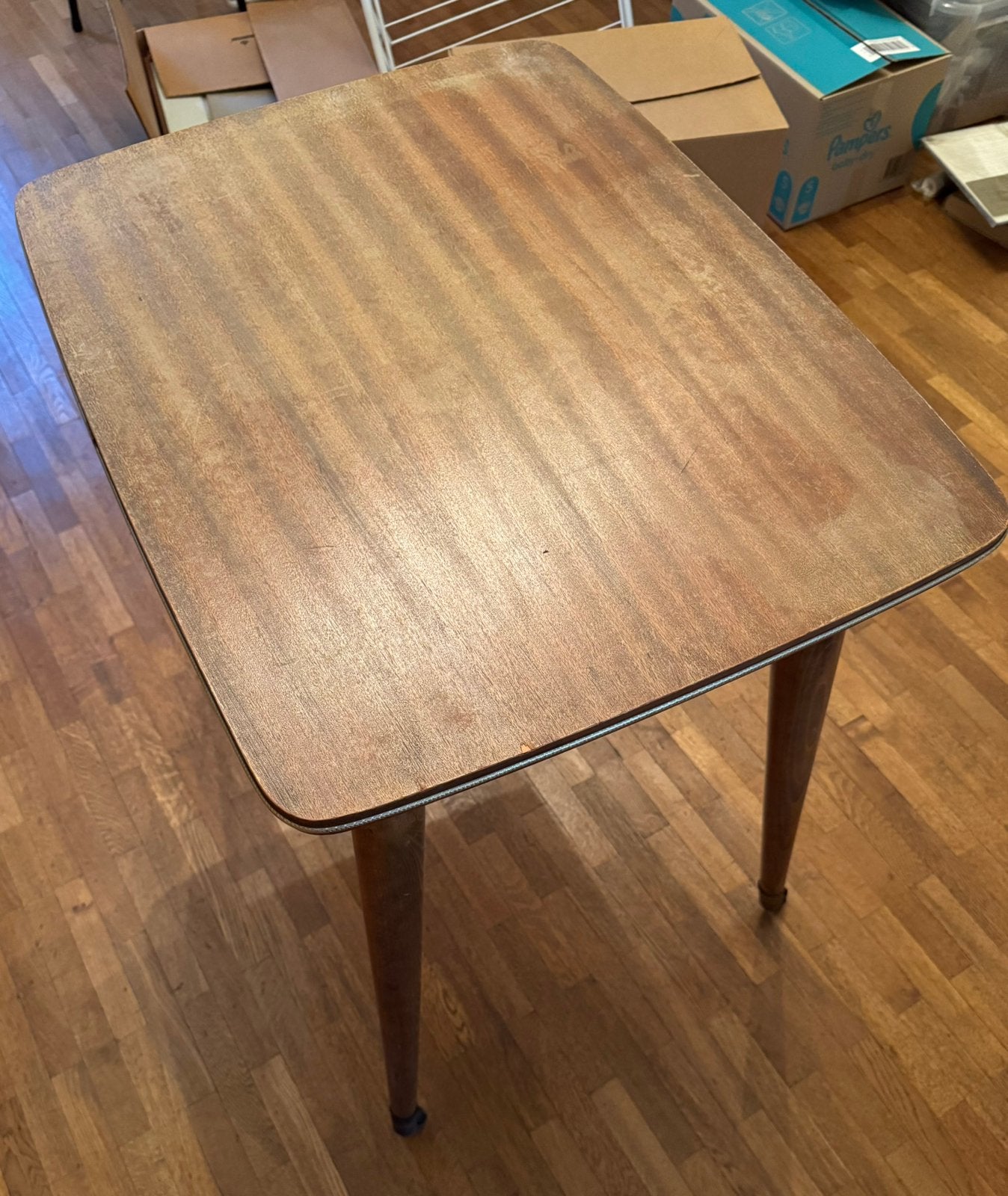 Retro roltafel, Ophalen