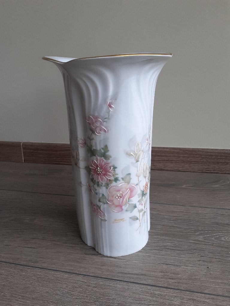 Vase vintage en porcelaine de Limoges, Enlèvement ou Envoi