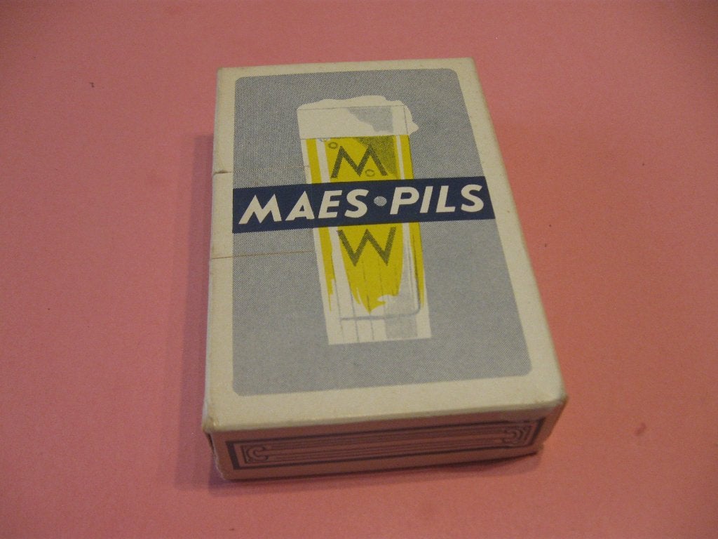 mooi kaartspel - speelkaarten Maes pils, Verzamelen, Speelkaarten, Jokers en Kwartetten, Ophalen of Verzenden, Gebruikt, Speelkaart(en)