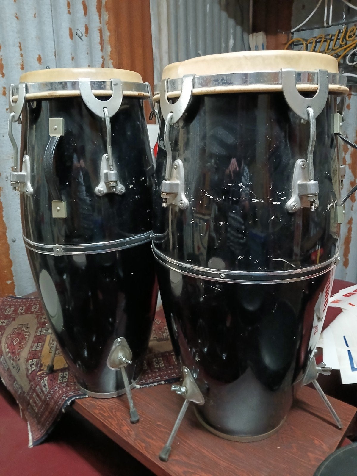 set de 2 Congas, Musique & Instruments, Enlèvement, Utilisé, Autres marques