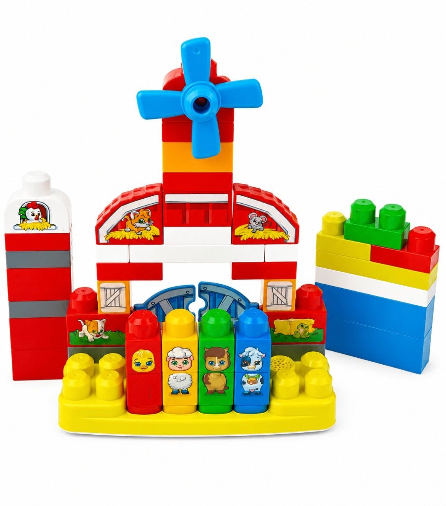 Musical farm mega bloks met muziek, Enlèvement, Utilisé, Megabloks