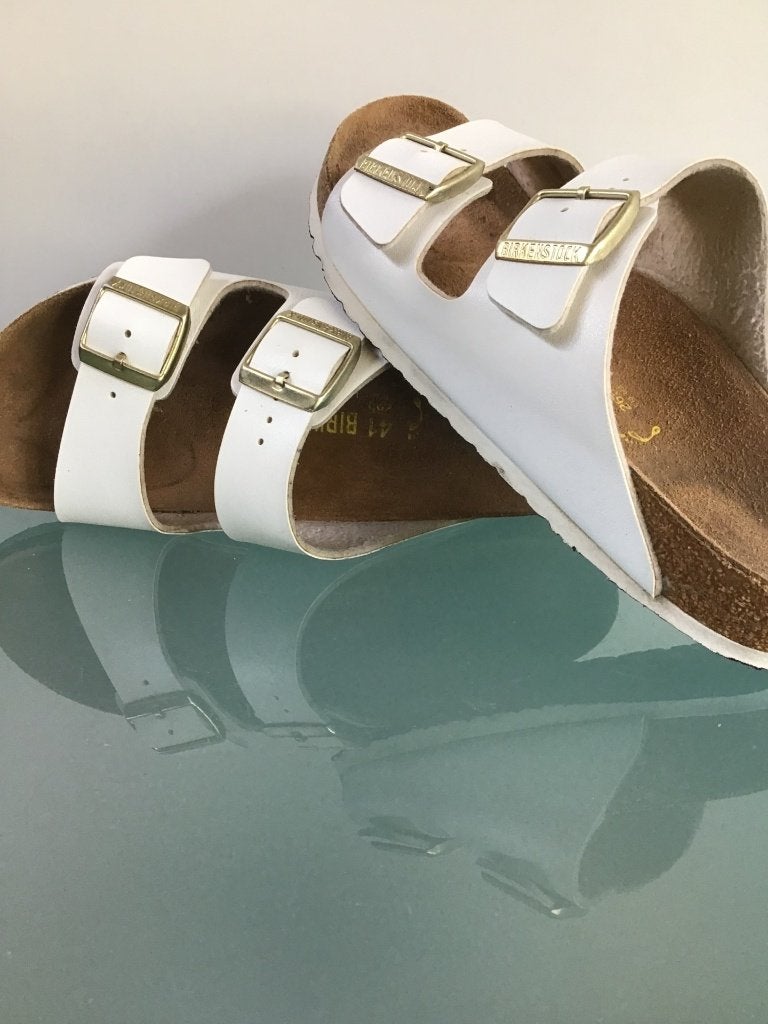 Birkenstock Arizona 41 | slippers | Gratis verzenden, Kleding | Dames, Slippers, Verzenden, Wit, Zo goed als nieuw
