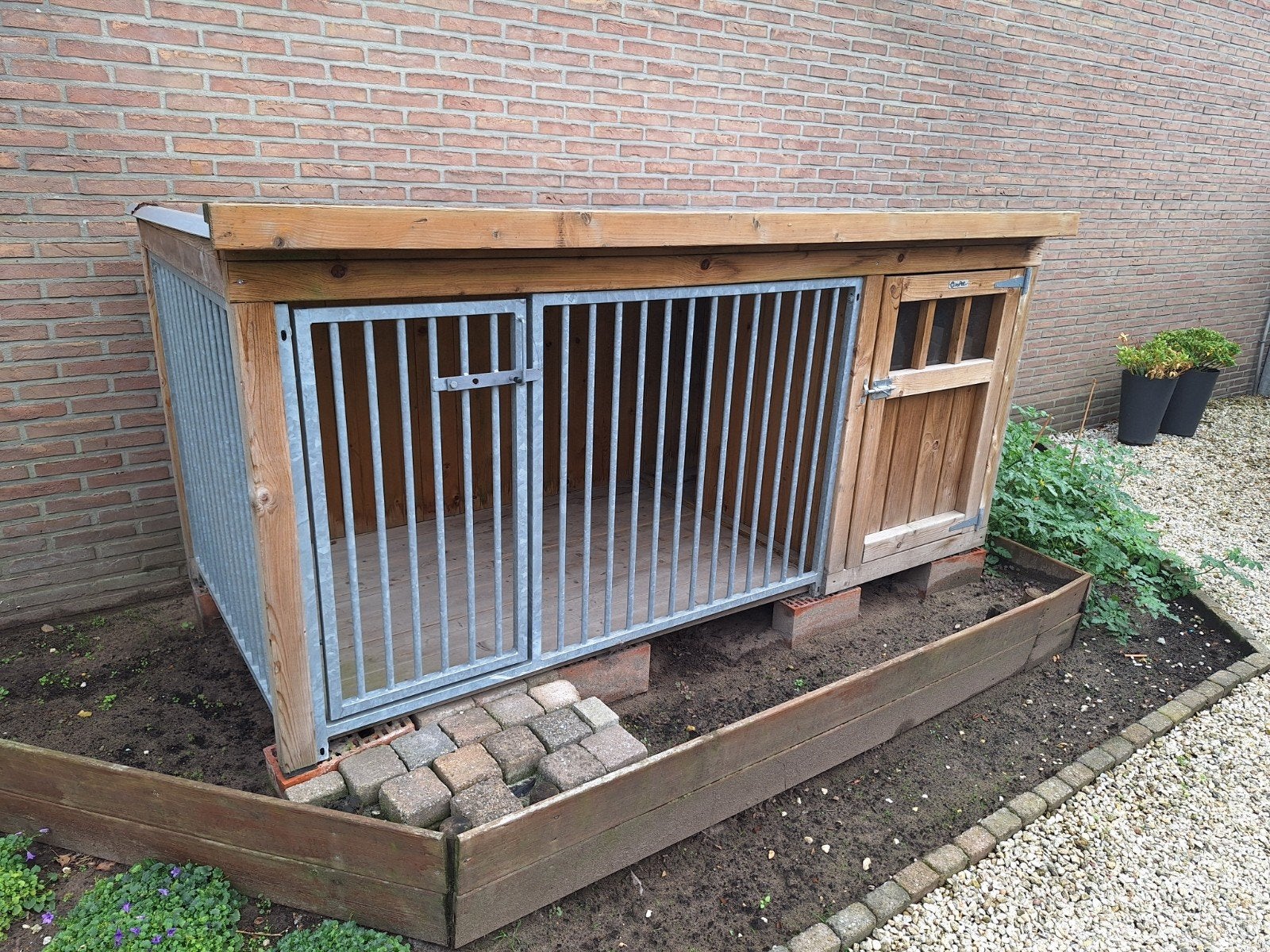 hondenhok, Dieren en Toebehoren, Ophalen, 65 tot 100 cm, Hondenhok, 110 cm of meer