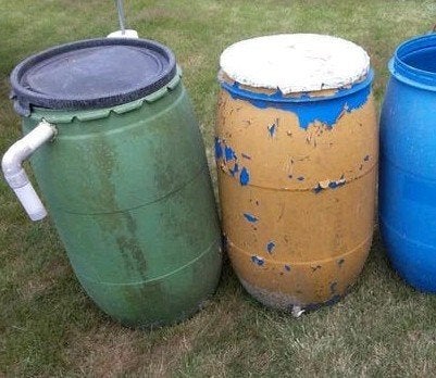 Regentonnen, Tuin en Terras, Ophalen, Gebruikt, Kunststof