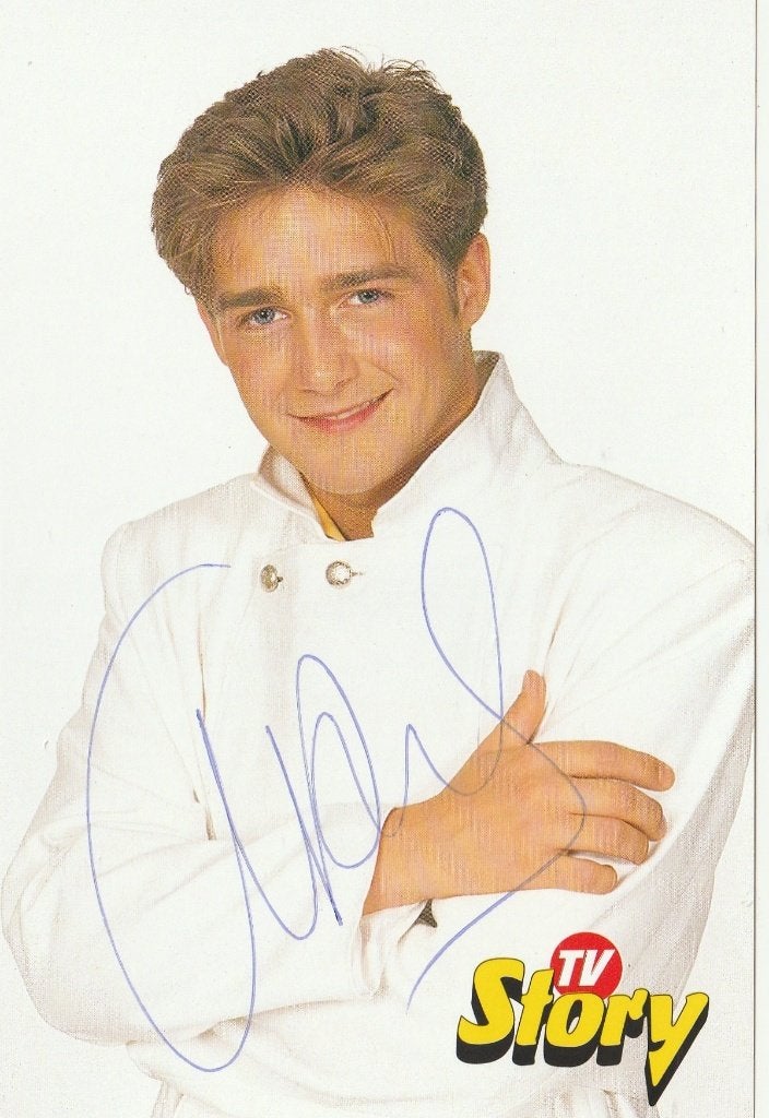 Christoff - foto met handtekening - 1996, Verzamelen, Ophalen of Verzenden, Zo goed als nieuw, Foto of Kaart, Gesigneerd
