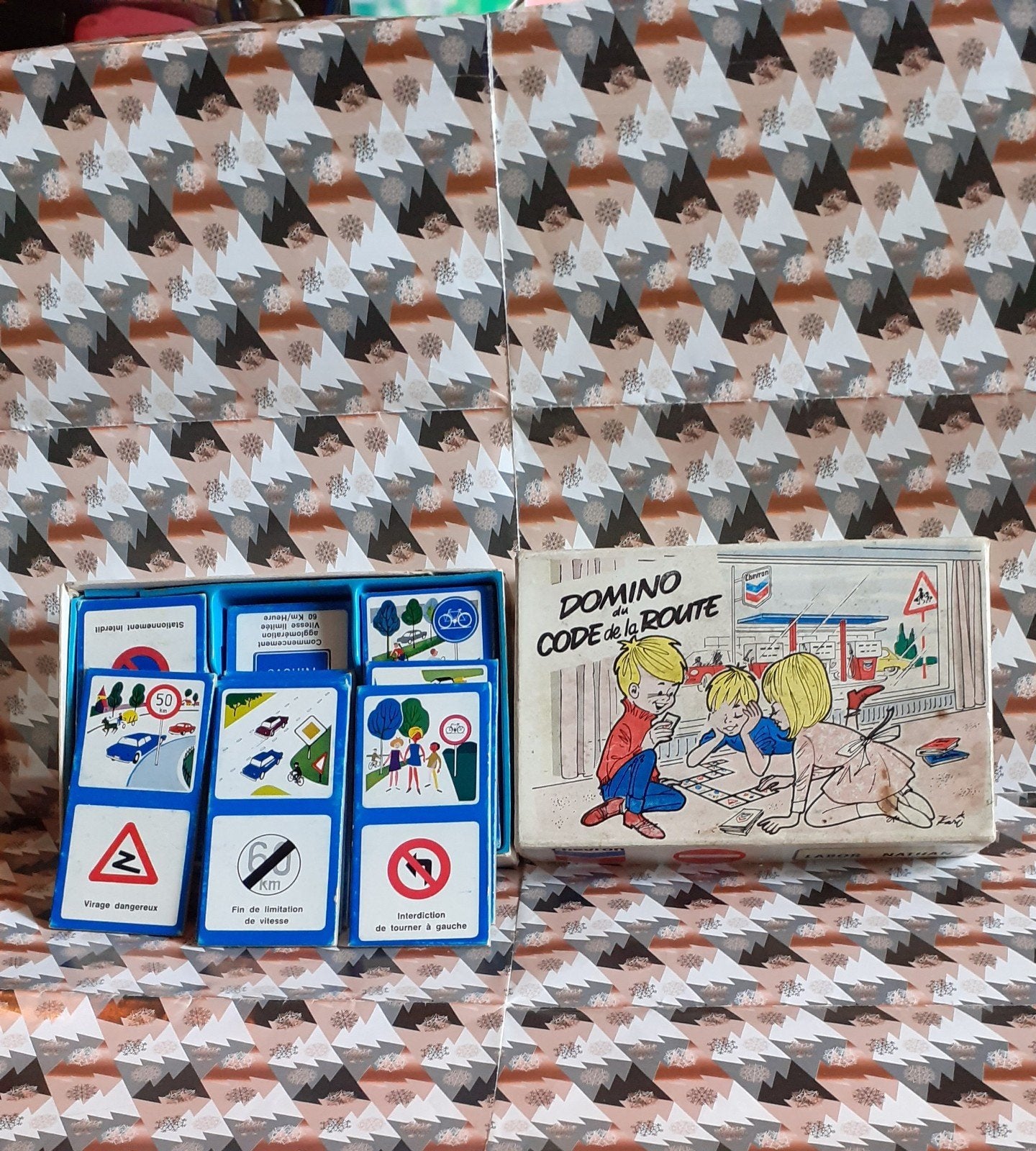 jeu vintage domino du code de la route labor nathan, Trois ou quatre joueurs, Enlèvement ou Envoi, Utilisé, Labor nathan