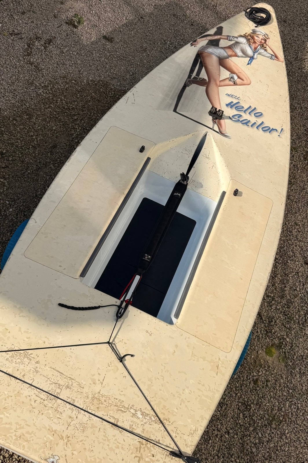 Laser standaard te koop, Watersport en Boten, Open zeilboten, Ophalen, Zo goed als nieuw, Laser, Roer