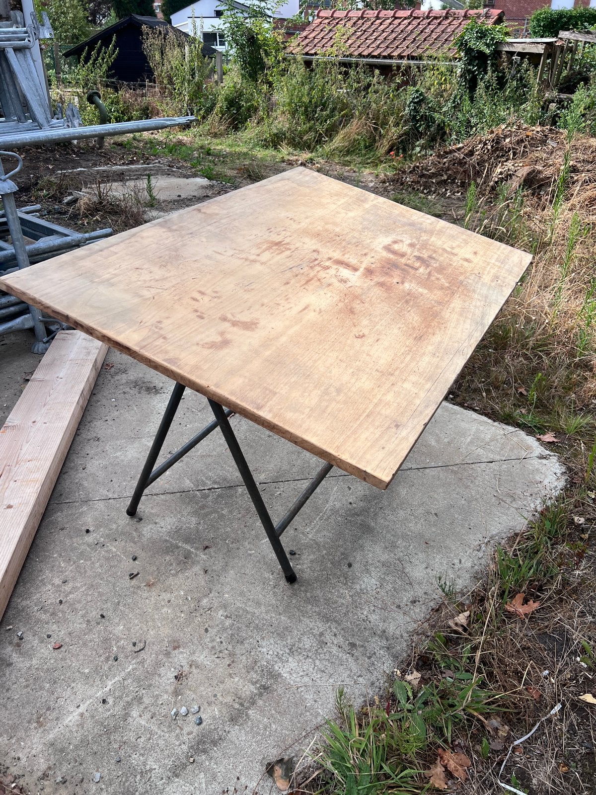 Authentieke vintage tekentafel – Ets. Raoul Simon Bruxelles, Doe-het-zelf en Bouw, Ophalen, Gebruikt, Minder dan 130 cm