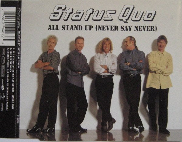 Status Quo - All stand up - Cd single, CD & DVD, CD | Rock, Pop rock, Enlèvement ou Envoi, Comme neuf, Single