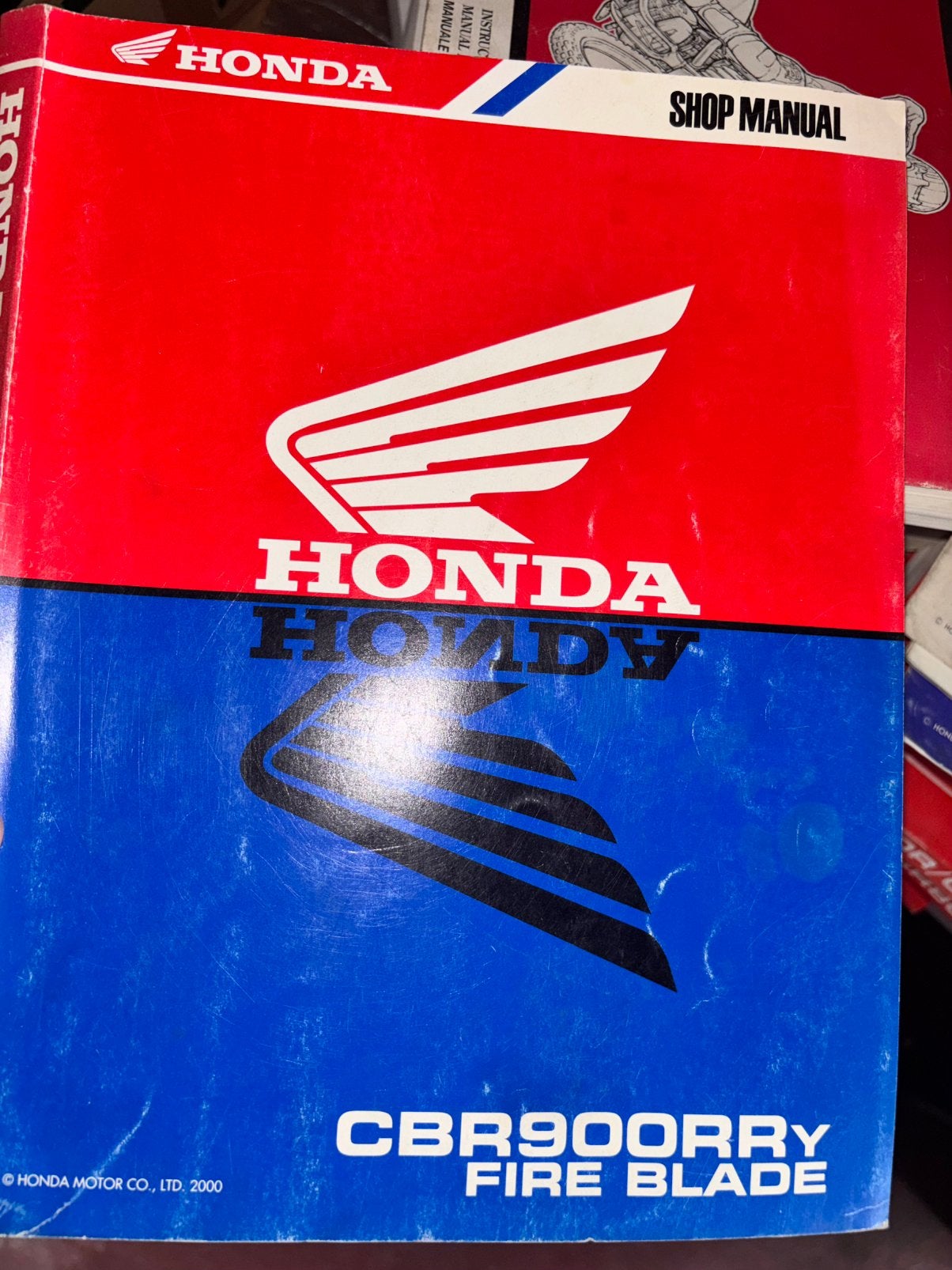 Manuel d'atelier de la Honda CBR900 RR modèle Y en anglais, Motos, Enlèvement ou Envoi, Honda