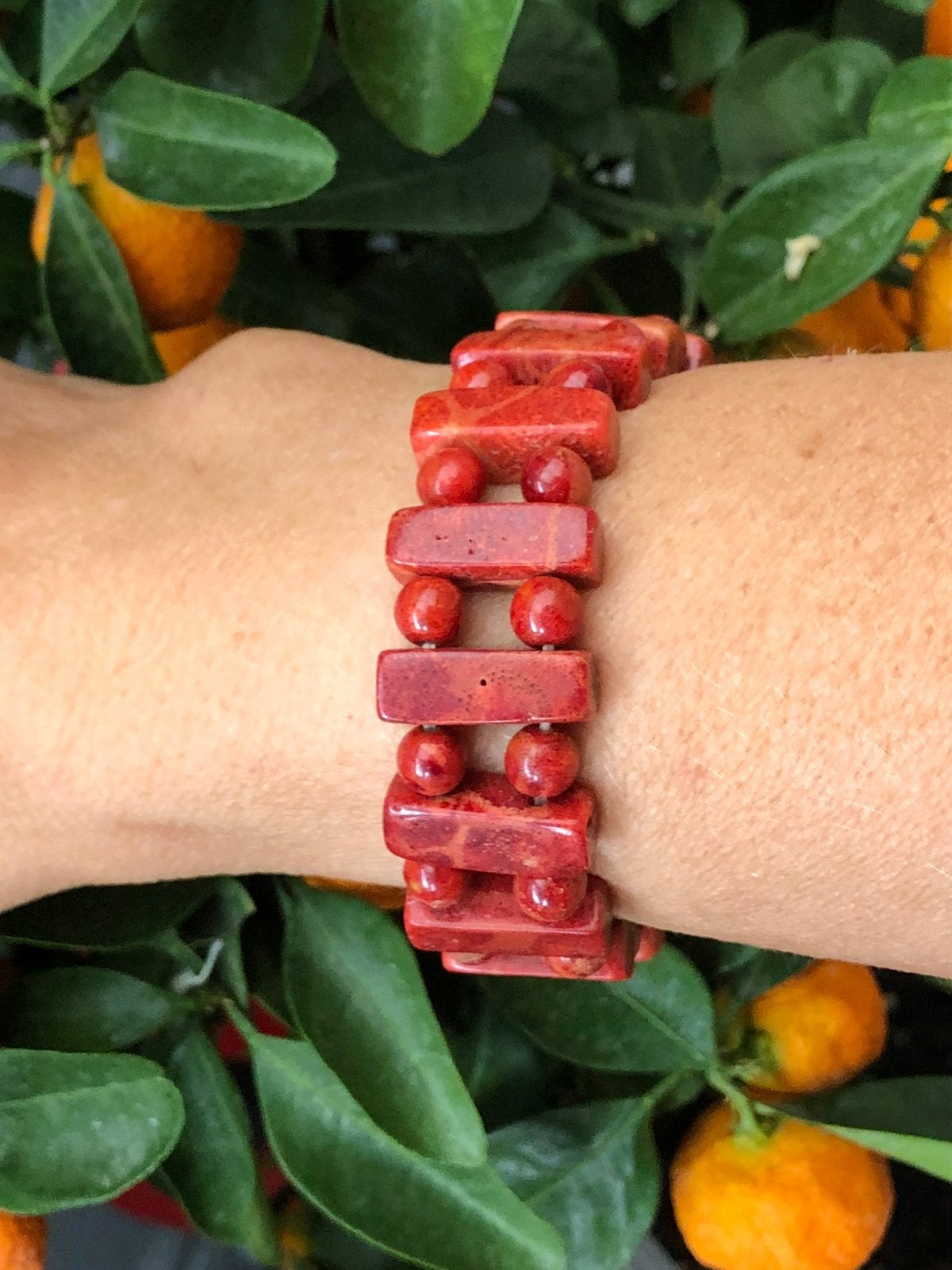 Bracelet et corail ( bambou), Enlèvement ou Envoi, Comme neuf