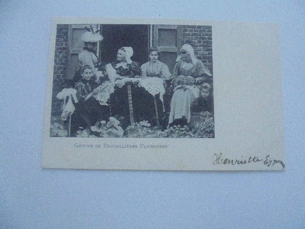 kantklossers, Ophalen of Verzenden, Voor 1920, Gelopen, Klederdracht