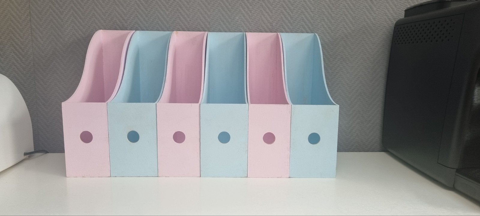 lot de 6 range-revues/documents, Huis en Inrichting, Woonaccessoires | Krantenbakken en Lectuurbakken, Tijdschriftenrek, Ophalen