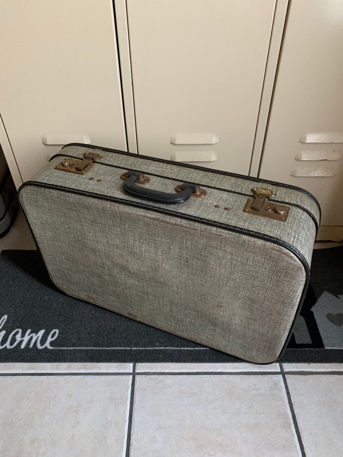 Oude vintage reiskoffer, Antiek en Kunst, Ophalen