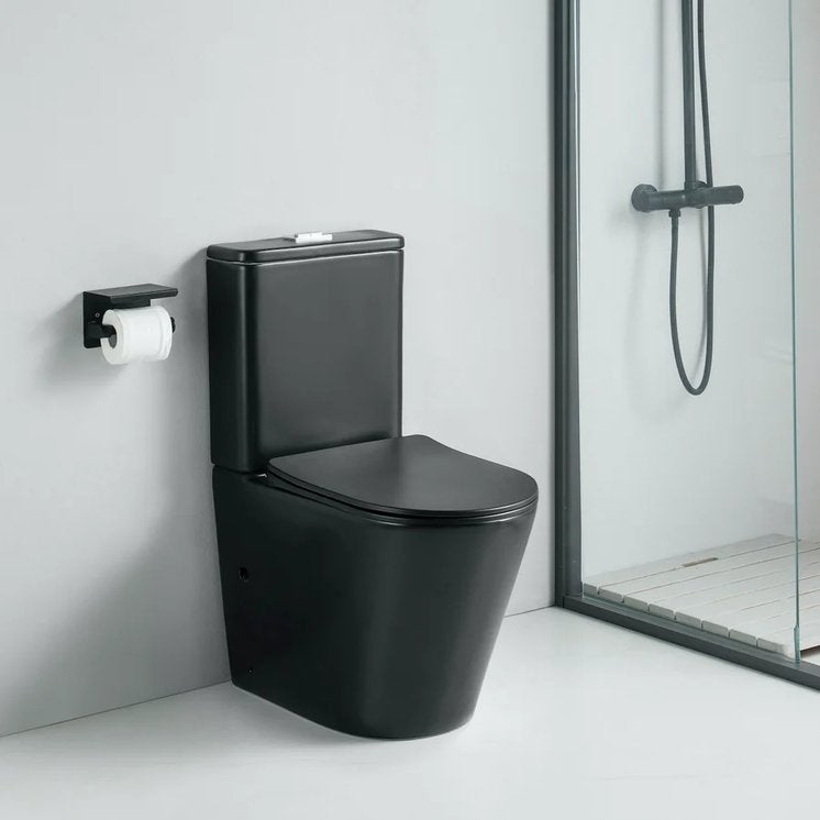 Toilette WC à poser CIPOLI en céramique noir mat, Enlèvement, Neuf, Autres types
