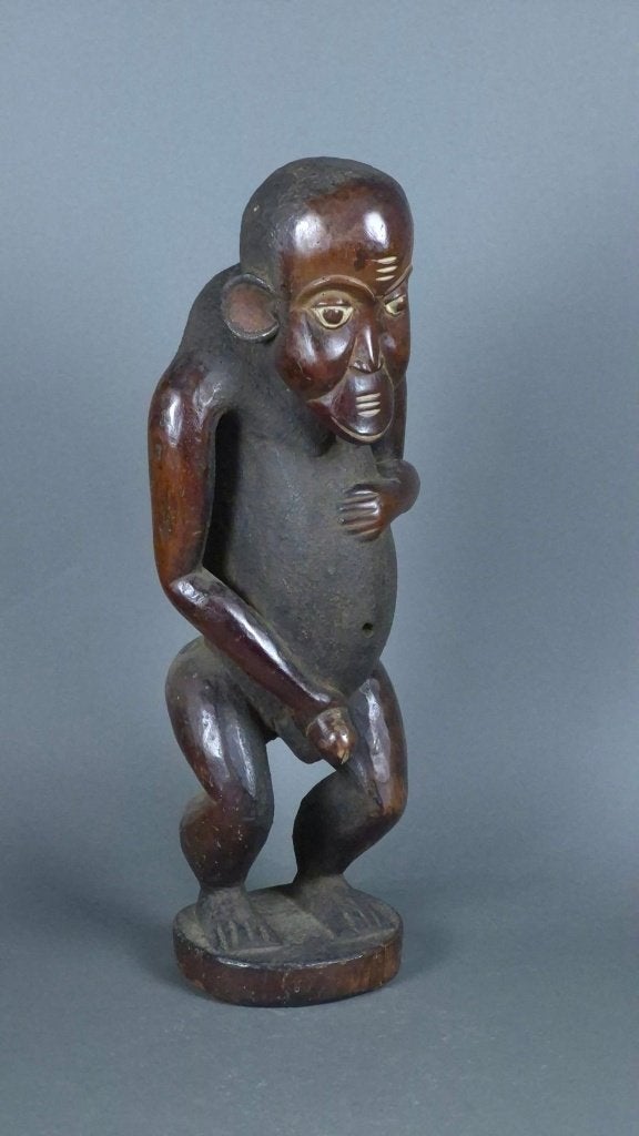 Ngil-aap - Bulu / Boulou - Kameroen 60cm, Sculpture, Afrique, Enlèvement ou Envoi, Bois