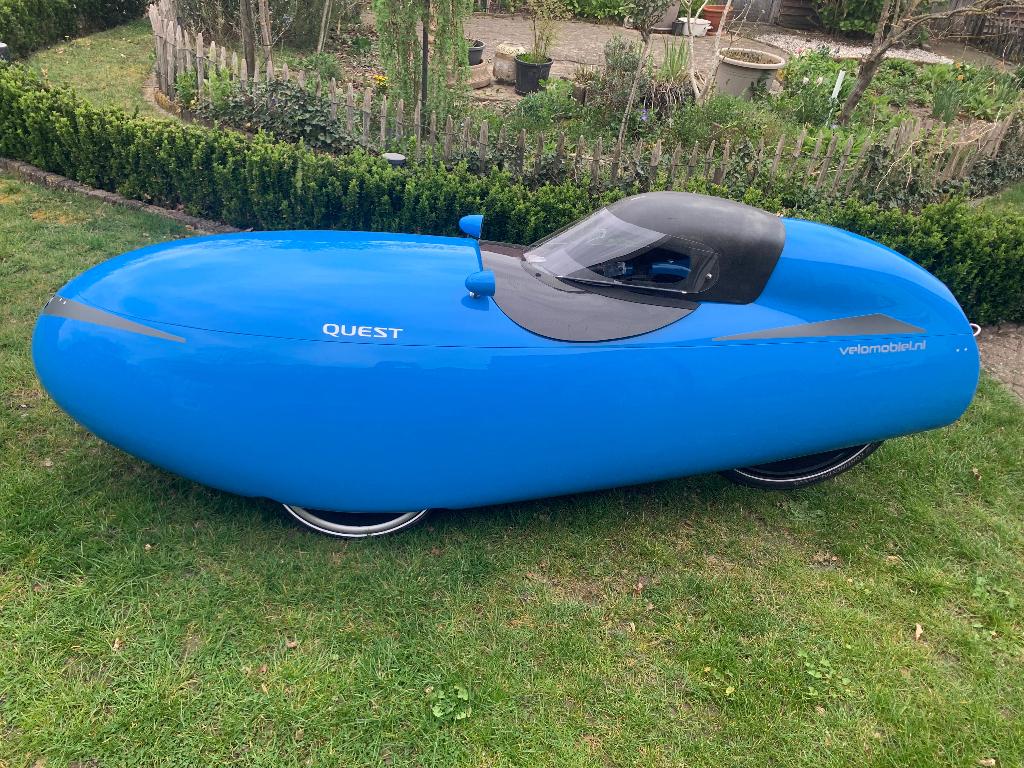 Velomobiel quest xs, Fietsen en Brommers, Fietsen | Ligfietsen, Ophalen, Zo goed als nieuw, Bovenstuur, Overige merken