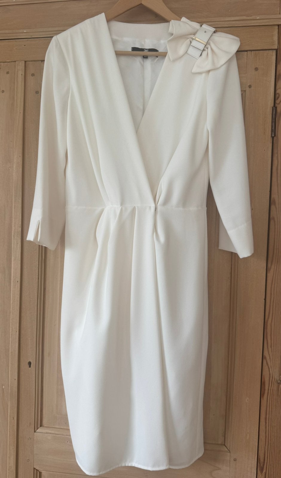 Cremekleurig kleedje Elisabetta Franchi maat 38 (It.44), Maat 38/40 (M), Overige kleuren, Nieuw, Ophalen of Verzenden