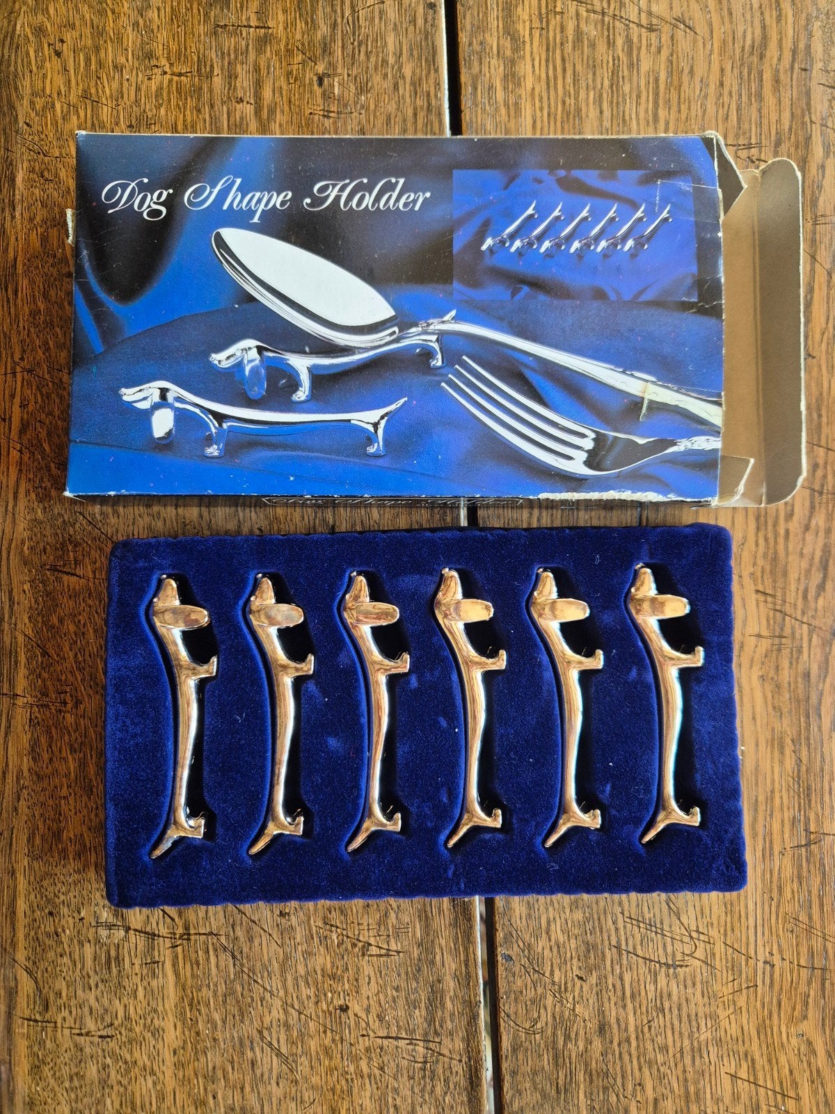 Vintage verzilverde bestekhouders, Antiek en Kunst, Ophalen