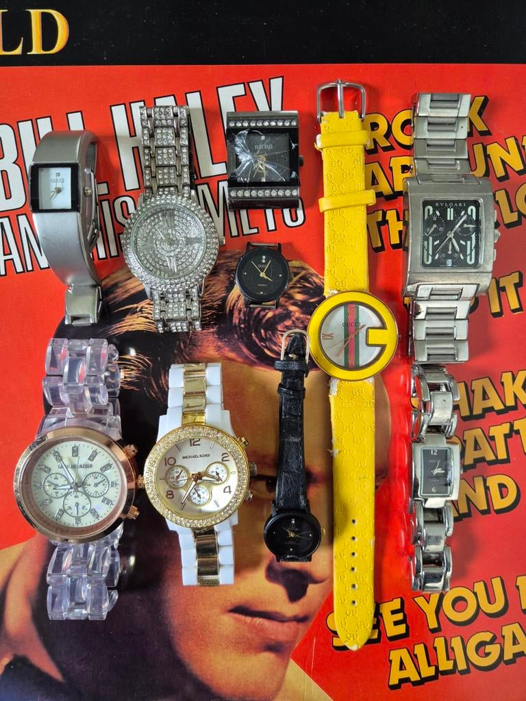 Partij horloges lot watches verzameling collectie, Overige merken, Staal, Gebruikt, Staal