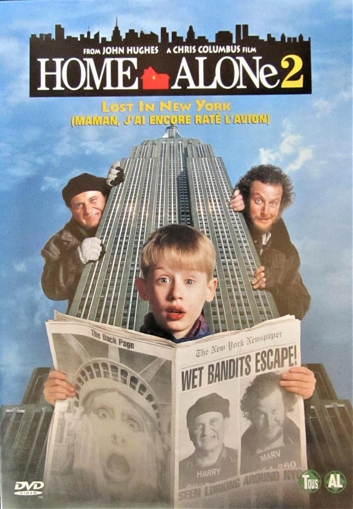 DVD KOMISCH- HOME ALONE 2 (MACAULAY CULKIN), CD & DVD, DVD | Action, Tous les âges, Enlèvement ou Envoi, Comme neuf, Comédie d'action