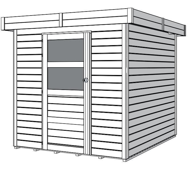 Abri de jardin Breeduin 208x253cm NEUVE, Enlèvement ou Envoi, Neuf, Bois, Autres types