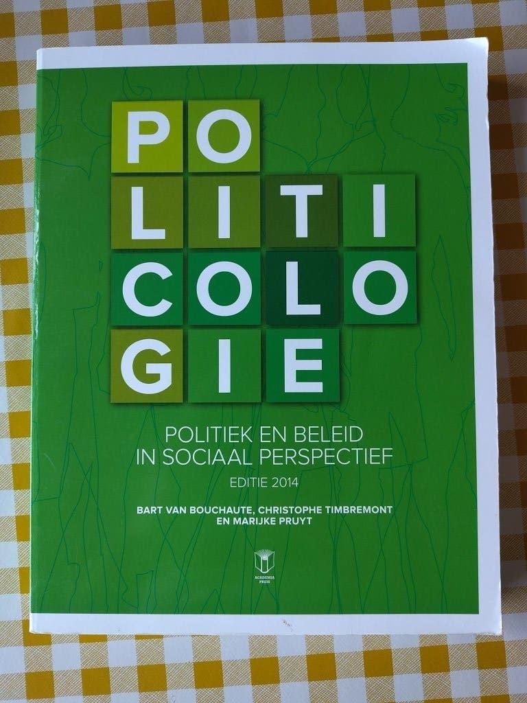 Politicologie - Politiek en beleid in sociaal perspectief, Boeken, Ophalen, Zo goed als nieuw, Hoger Onderwijs, Bart Van Bouchaute, Christophe Timbremont en Marijke Pruyt