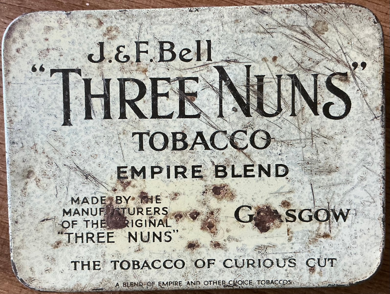 TROIS SOEURS TABACCO/J & F BELL, Collections, Enlèvement ou Envoi, Utilisé, Boite à tabac ou Emballage