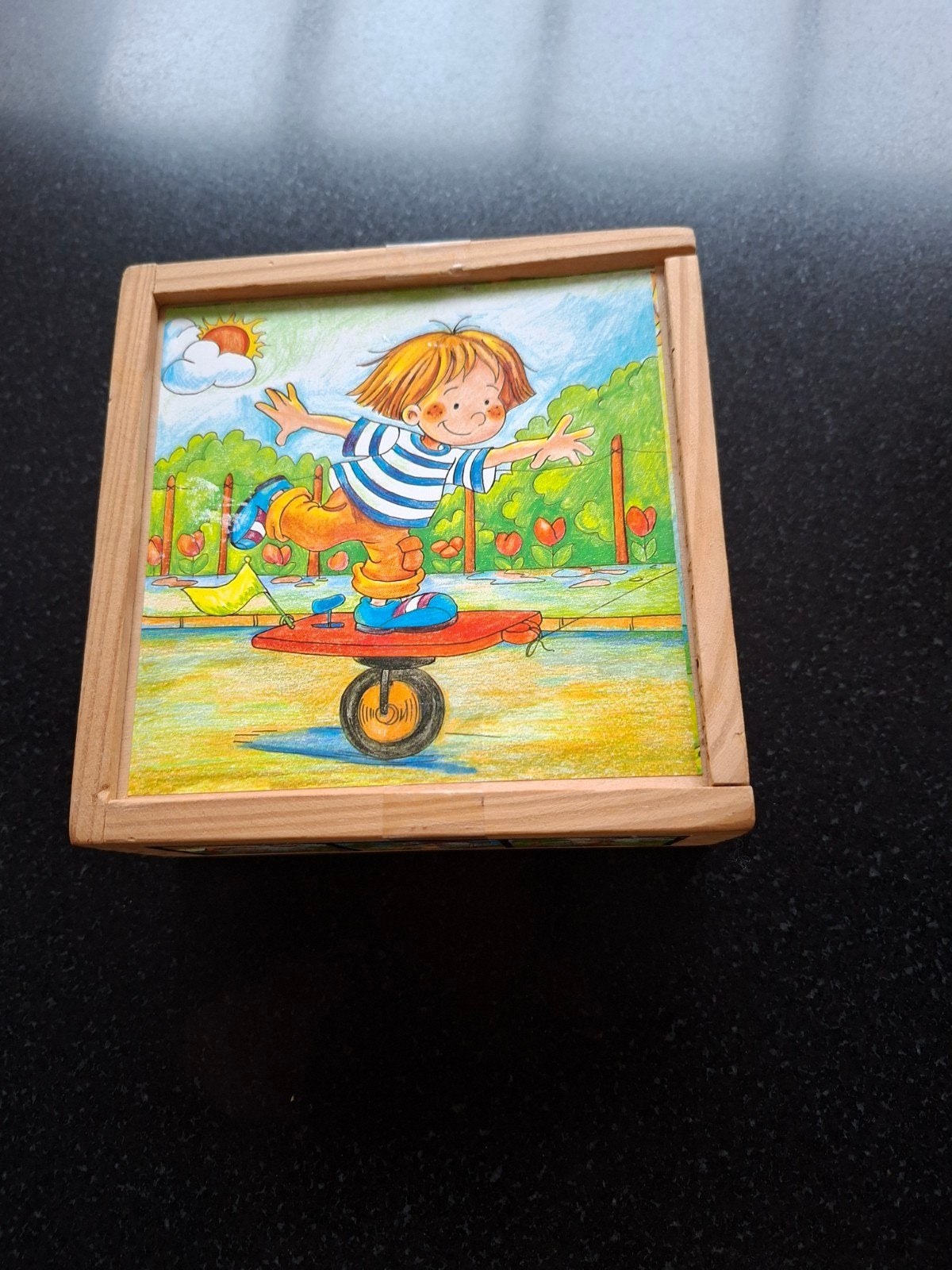 puzzle en blocs de bois, Enlèvement ou Envoi, Utilisé