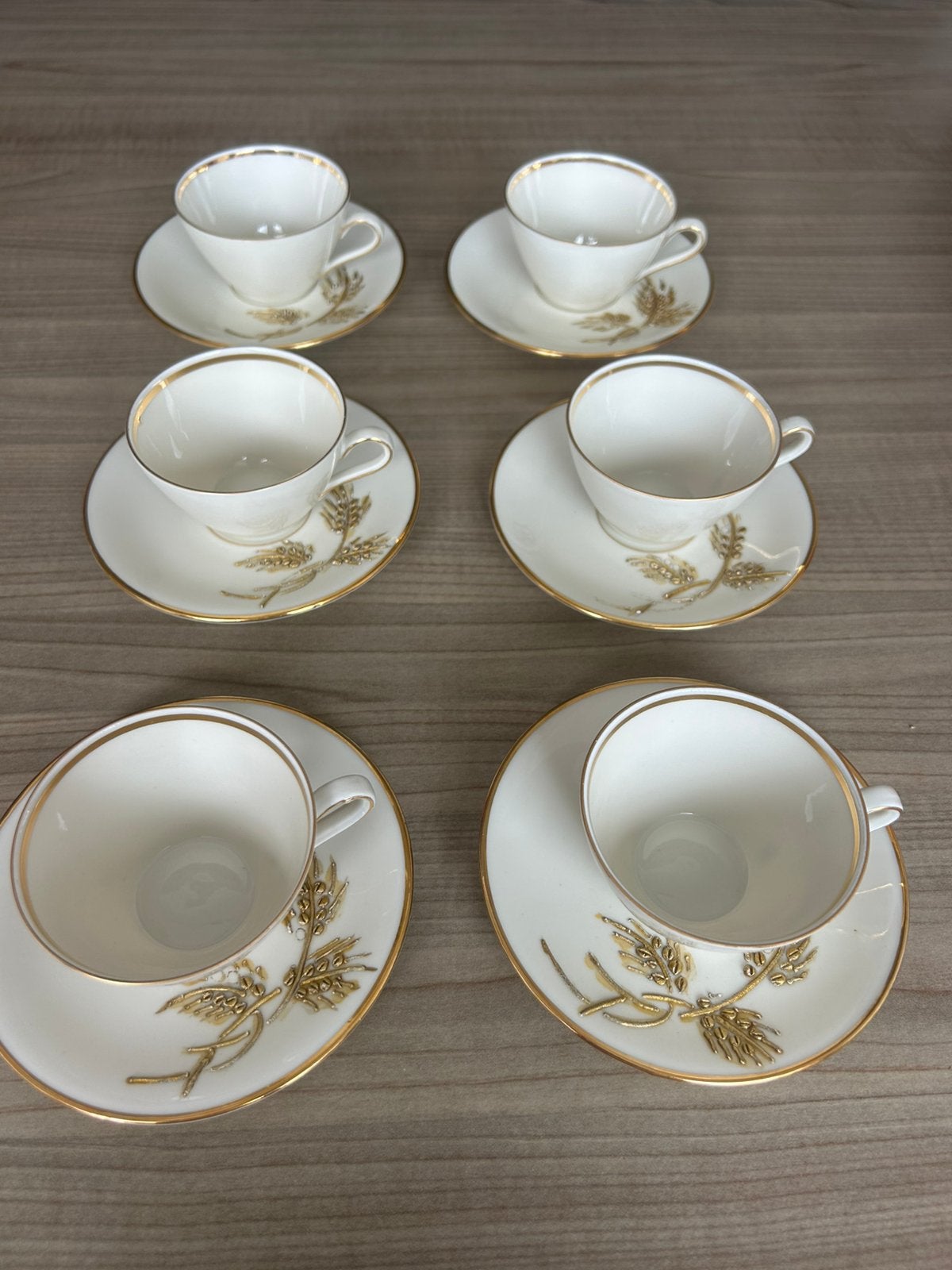6 porseleinen espresso-/mokkakopjes + schoteltjes, Antiek en Kunst, Ophalen of Verzenden